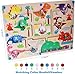 Zaceaur Magnetic Color and Number Maze, Montessori Toys for 3+ Year Old, Wooden Puzzle Activity Board, Toddler Counting Maze Toys for Boys Girls Preschooler 3 4 5 Years Old Gift