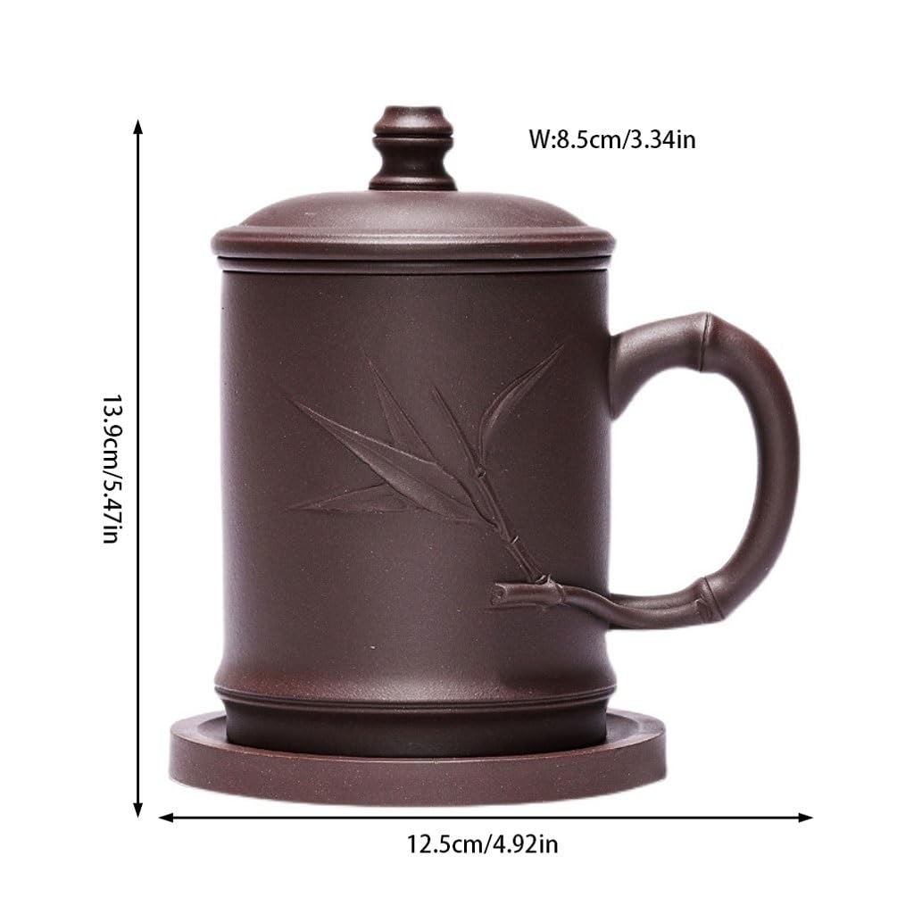 Matcha Cups zestaw do herbaty dla miłośników herbaty fioletowy kubek z piaskiem ręcznie robiona pokrywka filiżanka do herbaty 450 ml filiżanka do kawy gliniana filiżanka do herbaty zestaw do herbaty