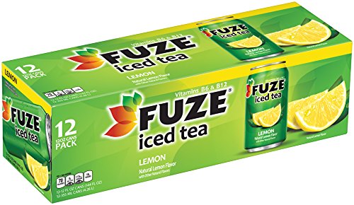 FUZE Lemon Iced Tea Fridge Pack Cans, 12 Fl Oz (Pack of 12)