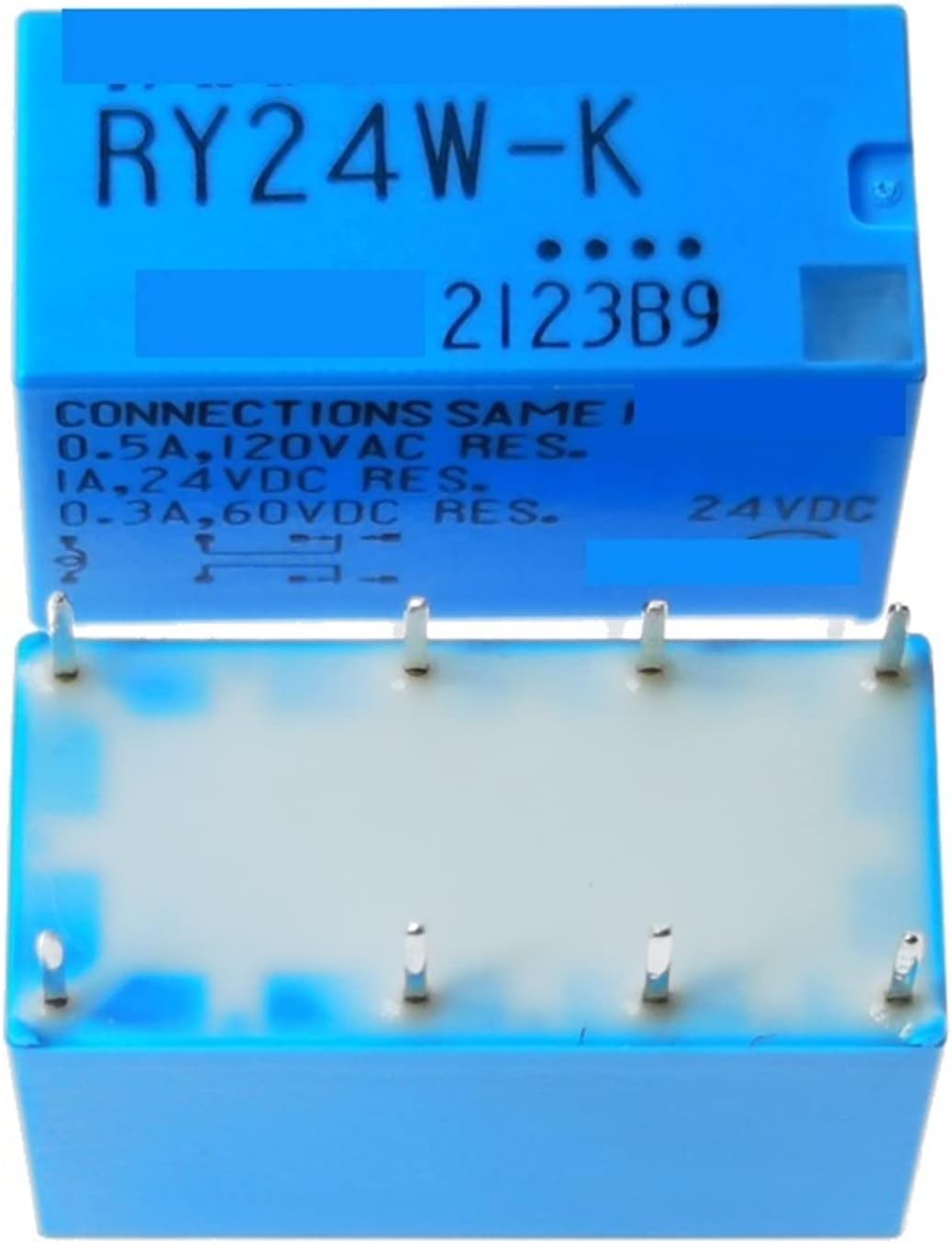 5Pcs RY5W-K RY-5W-K 5VDC RY12W-K RY-12W-K 12VDC RY24W-K RY-24W-K 24VDC DIP-8 1A 5V 12V 24V Signal Relay(12v)