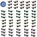 Totem World 60 Plastic Neon Party Sunglasses - Colorful 80s Shades with Hinges and Scratch-Free Lenses - Perfect as Party Favors or Retro Fashion Accessories - Variety of Colors