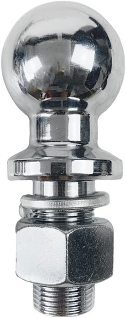Trailer Hitches Tow 1-7/8 2 Inch 50mm Chrome Trailer Hitch Tow Ball M19 Shank Dia Capacity 3500 Lbs Coupling Parts RV Camper Caravan Accessories (Color : 50mm (M19) Size : 1)