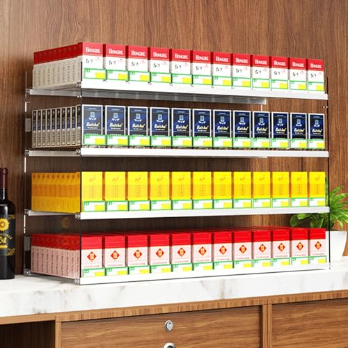 Expositor de cigarrillos para tiendas minoristas con estantes automáticos