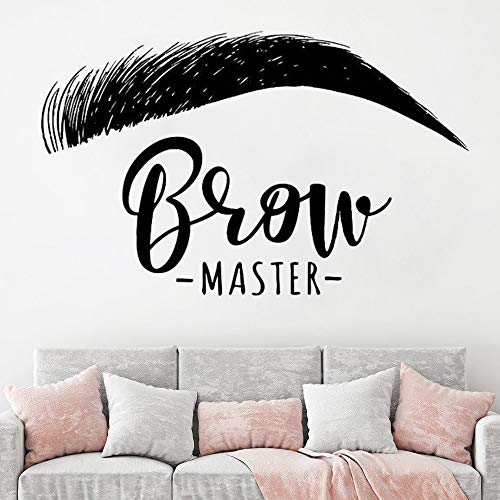 Preisvergleich Produktbild Wandaufkleber Wimpern schönes Mädchen Wimpern Abziehbilder Augenbrauen Abziehbilder Schönheitssalon Make-up dekorative Abziehbilder42cm x 68 cm