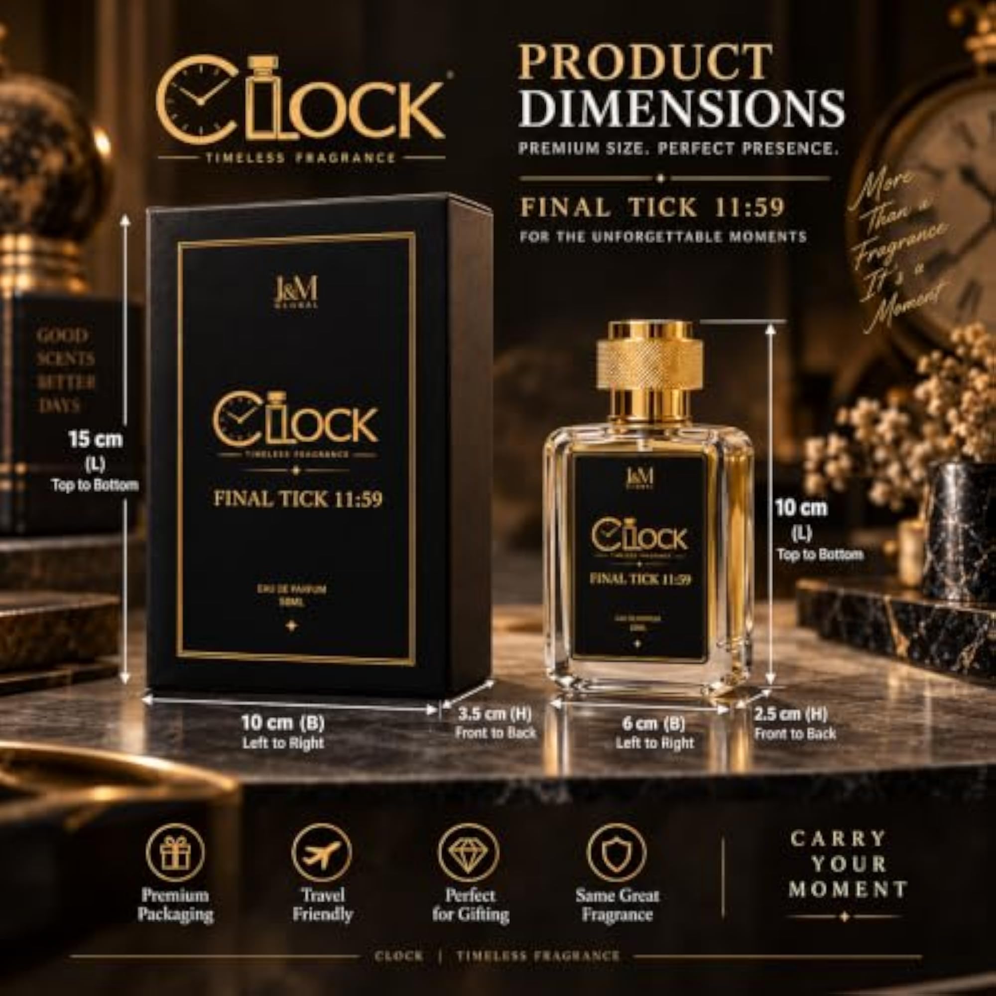 CLOCK Final Tick 11:59 Eau De Parfum, Gift for Her