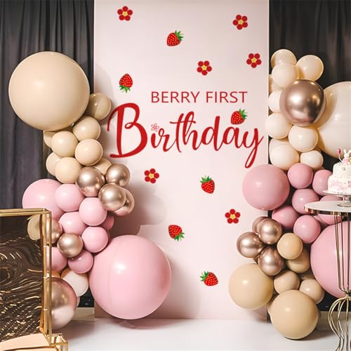 Vinilo decorativo Berry para primer cumpleaños miniatura 4