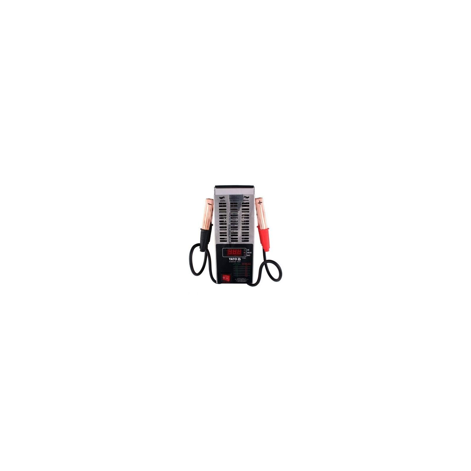 Yato YT-8311 Tester Digitale Per Batterie Auto – Display LED, Lettura CCA 150-1400 A, Per Accumulatori 12V