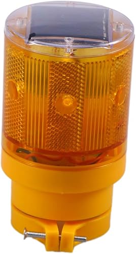 SUPVOX Paquete de 2 luces solares estroboscópicas diurnas LED naranja para construcción de carreteras sin cable