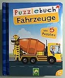  Puzzlebuch Fahrzeuge. Mit 5 Puzzles