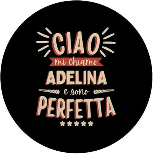 Miniatura 3 de Adelina Idea Regalo Personalizzata Amica Nome Divertente PopSockets Standard PopGrip