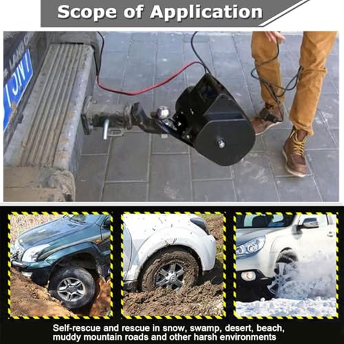 Winche eléctrico 3500 lb para vehículos y embarcaciones miniatura 4
