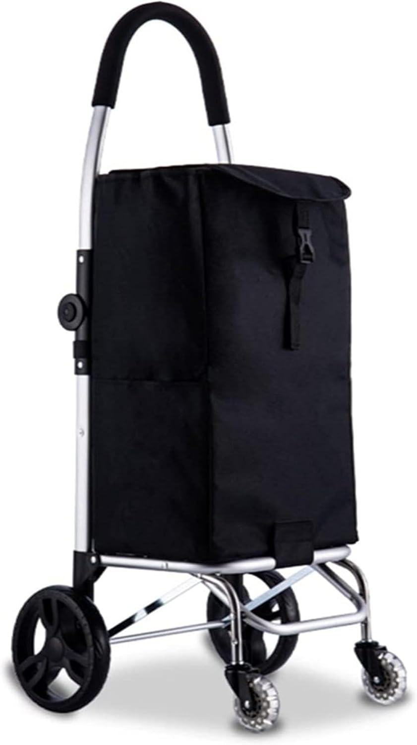 Foldable Cart Foldable Jumbo Folding Shopping Cart Portable for Groceries