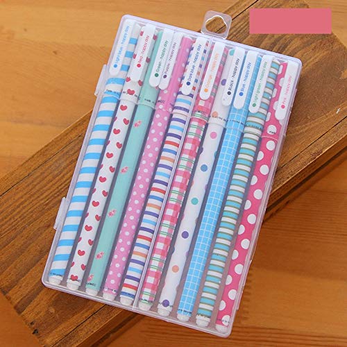 Office & School Supplies 10 PCS Colour Ink Refill Creative Fresh Floral Gel Pen 0.5mm Signature Pen School Stationery Office Supply, Random Style Delivery