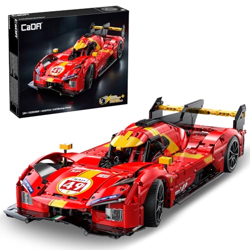 CaDA C63008W Rennwagen Klemmbausteine Technik, 1/10 Super Sportwagen...