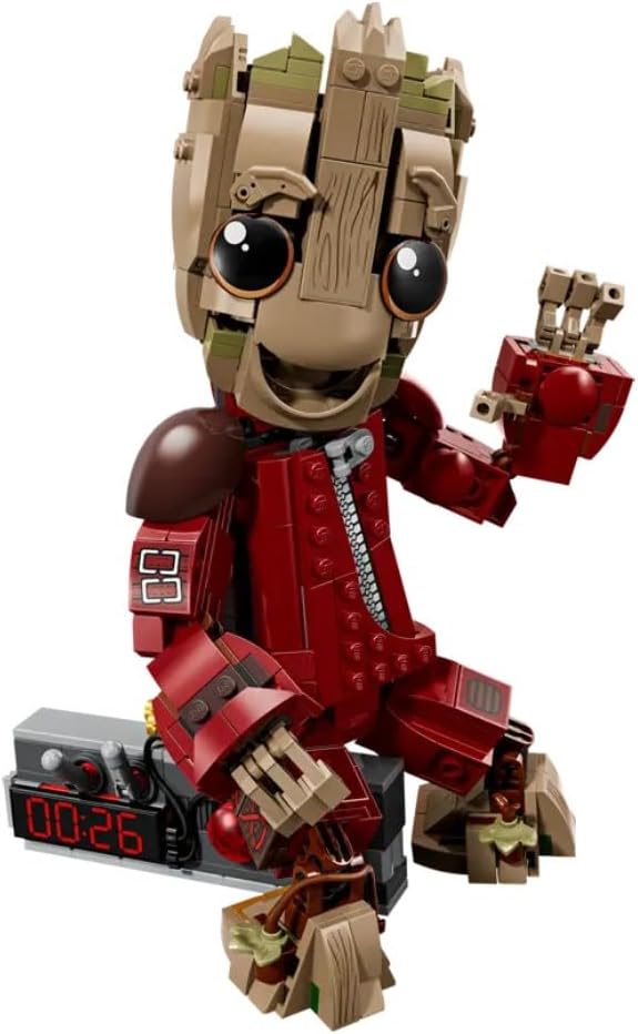 LEGO 76341 Marvel Space Pirate Ravengers Jumpsuit Groot Toy Birthday Present Blocks Boys Girls Children 10 11 12 Elementary School Space Battle Robot