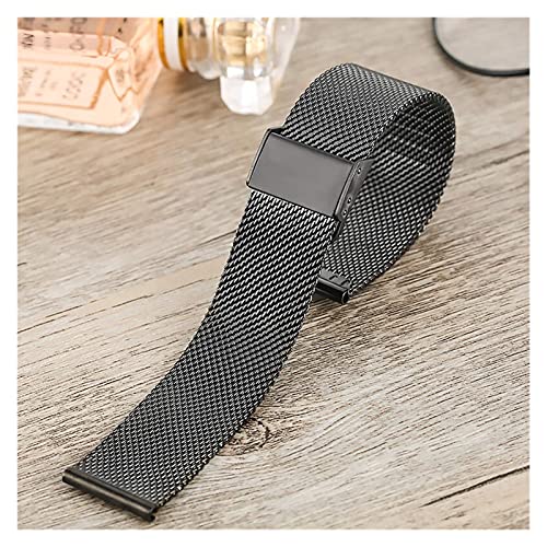 Correa de reloj 22 mm de acero inoxidable para sustitución de pulsera con hebilla 5