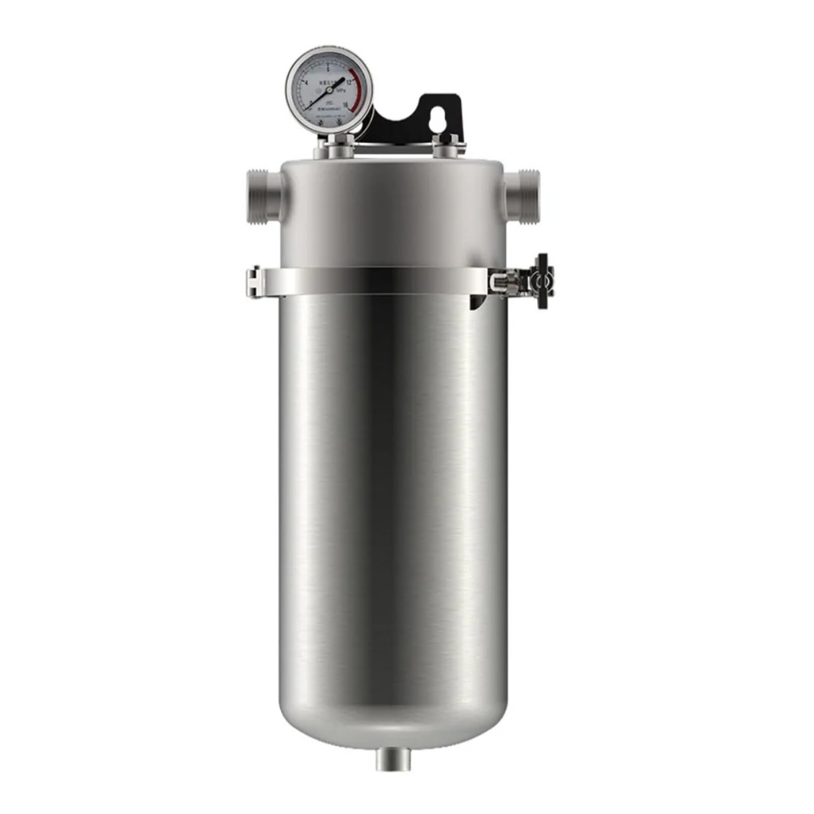 di filtraggio acqua in acciaio inossidabile da 10 pollici, prefiltro for l'acqua del lavandino di grandi dimensioni a 3 stadi da 1 micron Sostituzione sottolavello(401.5mm)