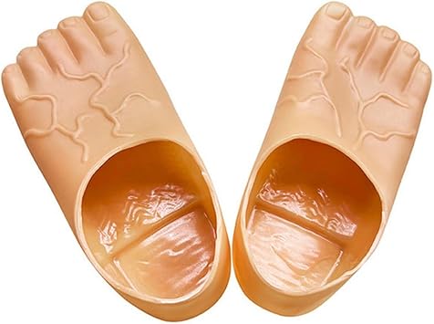 HiyyFloy Funny Feet Shoes Halloween Barefoot Slippers Novelty Costume Feet Toe Shoe Big Foot Shoe Covers Cosplay Costume Accessories