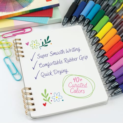 Image of Pilot, G2 Premium Gel Rolling Pens, Fine Tip 0.7mm, Mixed Colours, Pack of 20