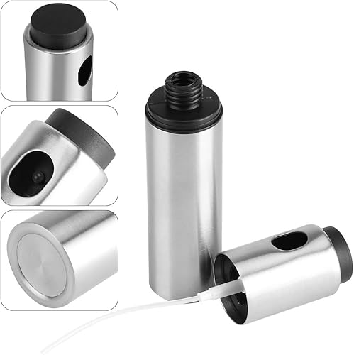 Miniatura 6 de Pulverizador de aceituna, pulverizador de aceite para cocinar, pulverizador de aceite portátil, dispensador de botellas de aceite de acero