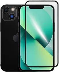 Película de Vidro 3D Full Cover para iPhone, Kit de Proteção Premium com Limpeza, Cobertura Total Transparente, Instalação Fácil - KDEZ STORE (IPHONE 14)