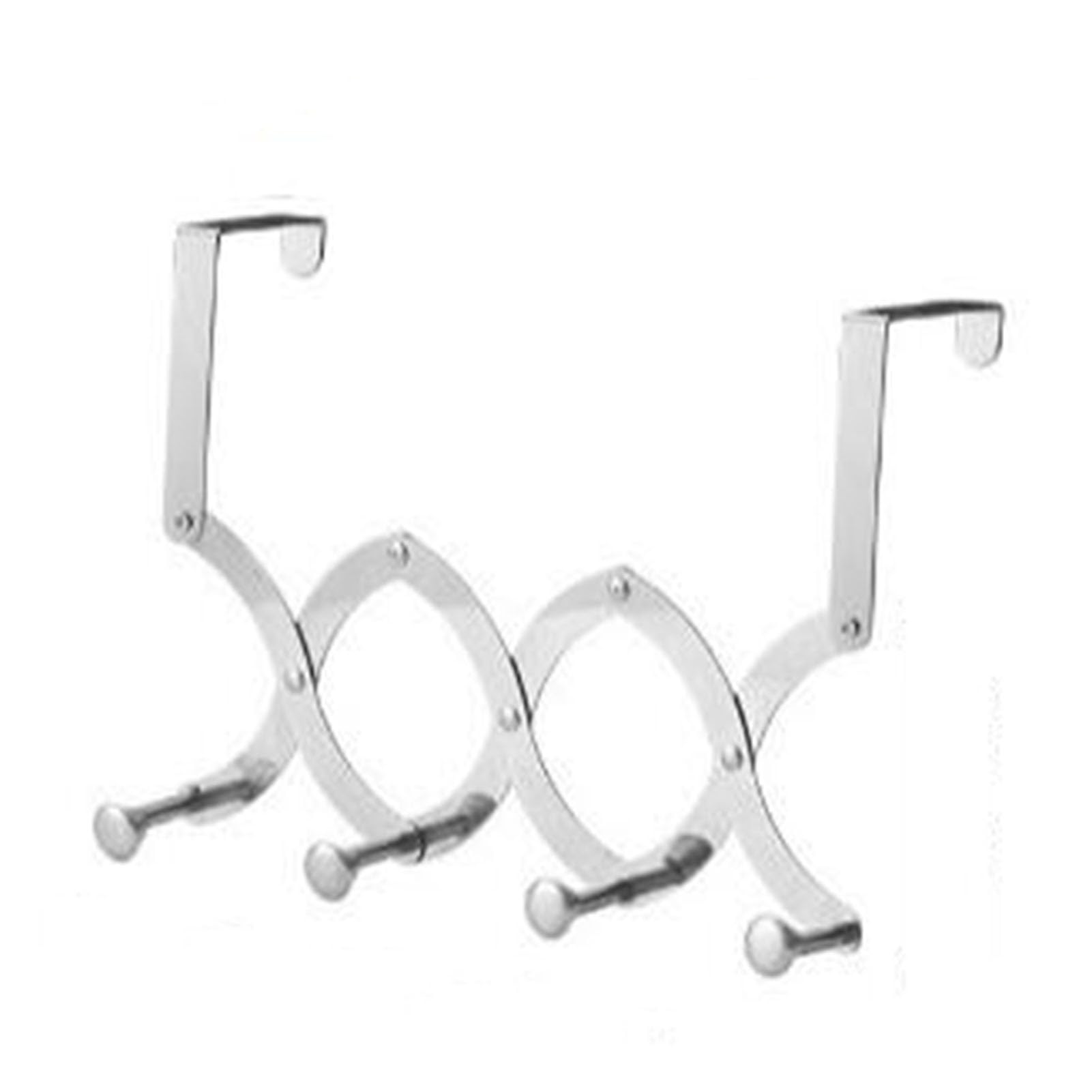 Einziehbarer Wäschetrockner aus Edelstahl, für Heizkörper konzipiert, über dem Heizrohr, Tablar für Ofenkleidung, Starke Belastbarkeit,Stainless Steel,Four Hooks
