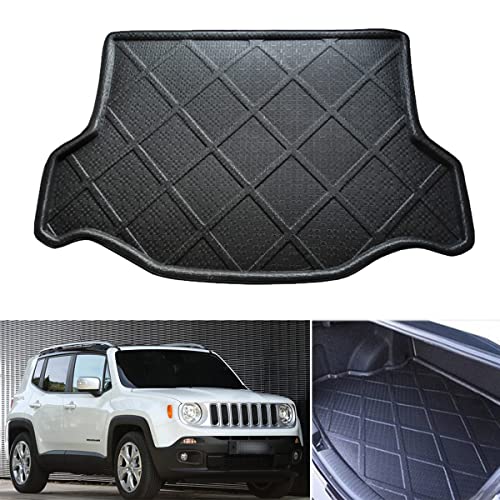 1Pcs Black Color Car Mat Car Boot Mat Cargo Mat Trunk Cargo Liner Floor Mat For Jeep Renegade 2015 2016 2017 2018 2019 2020 2021 2022 2023 #TOP2
