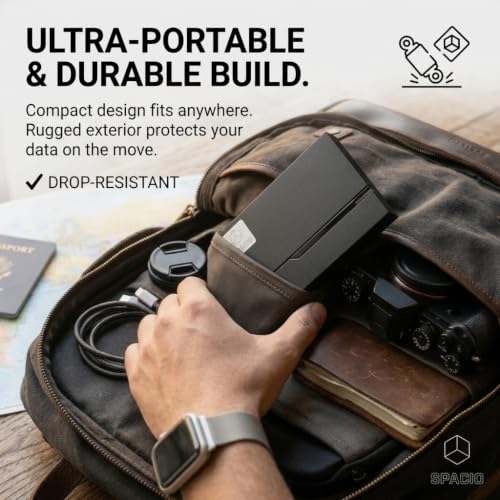 Image of MAYUMI SPACIO 2TB Portable External Hard Drive for PC, Laptop, Mac & Phone