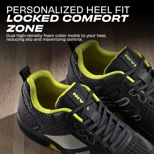 Image of Nivia Glister 2.0 Badminton Shoes for Men | Your Ultimate Companion for Superior Court Performance | Badminton Sports Shoes | Best Non Marking Court Shoes | (Grey /Orange /Red)