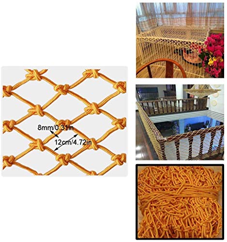 Protective net decoration / Railing Fence Mesh Protection Net Safety stair Net For Kids Decor Nettinng Rail Balcony Banister Kindergarten Kid Pet Nylon Woven Rope Anti-Drop Net 12cm Mesh 8mm Rope