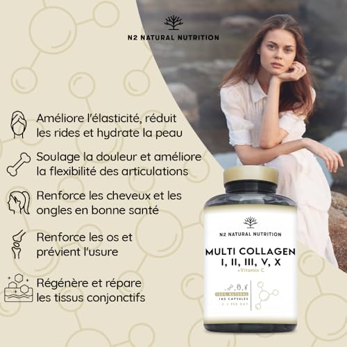 Vitamine D3 K2 formule 5000 UI enrichie en multi collagène - 5