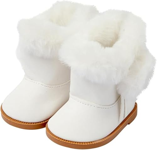 Miniatura 1 de Botas de muñeca de 18 pulgadas Zapatos de muñeca 1 par Botas de nieve Accesorios de decoración de muñeca Se adapta a muñecas americanas de 18