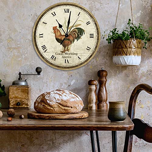 Horloge murale décorative 38cm à quartz grand format silencieuse à piles - 4