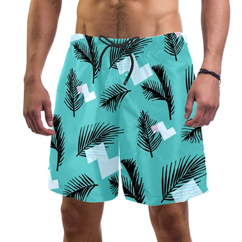 Short de bain homme avec poches et ceinture élastique confortable