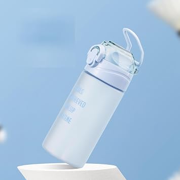 Tritan Water Bottle, Plastic Water Bottle, With Straw, One-Touch Type, With Handle, Matte Texture, Locking Function, Easy To Clean, Heat And Cold Resistant, Water Supply, For Children, Pregnant Women, Present, Carbonated, Outdoor, Travel