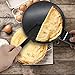 Nutrichef Electric Crepe Maker | 8-inch Nonstick Cooktop with On/Off Switch | Cooks Roti, Tortillas & Pancakes | Automatic Temperature Control & Cool Touch Handle | Includes Food Bowl, Whisk & Spatula