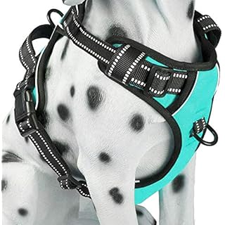copatchy no pull reflective adjustable dog harness with handle