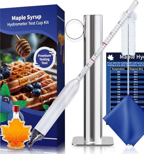 Kit hydromètre sirop d'érable CIMALAB pour éviter la cristallisation