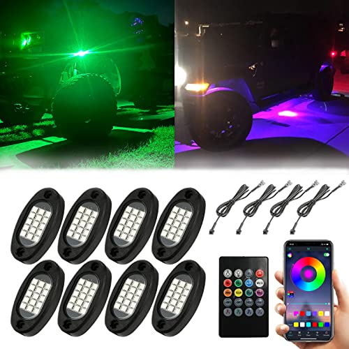 SUNPIE RGB LED Rock Lights (8-Pod Kit)