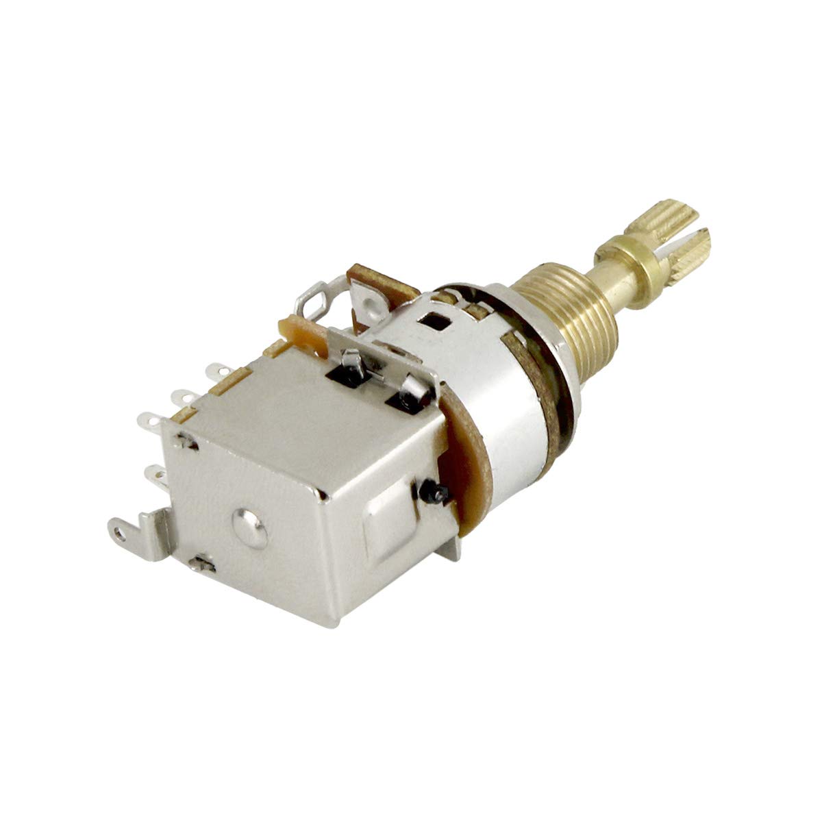 FLEOR 12 szt. B250K Push Push Bounce przełącznik potencjometr liniowy potencjometr STżkowy z długim, dzielonym miedzianym trzonkiem do gitary elektrycznej, basu, głośności/regulatora dźwięku