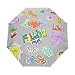 Patchs De Badges Pop Art Parapluie Pliant Femme Homme Automatique Coupe-Vent Ultra-léger Parapluies de Voyage