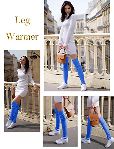 Image of v28 Women's Neon Knit Leg Warmer for 80s Party Dance Sports Yoga