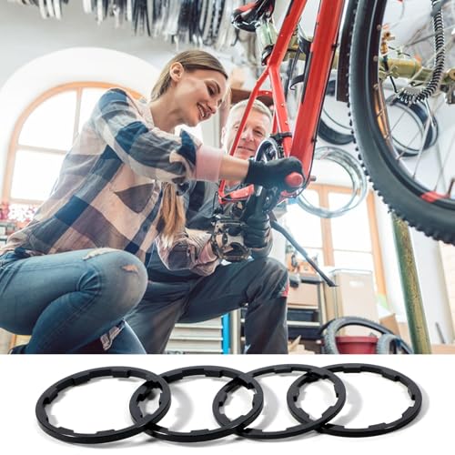 image for Gtziqa 8 Pcs Headset Spacers for Bike Cassette, Bicycle Bottom Bracket