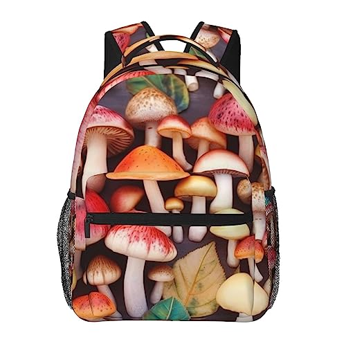 Sac à dos voyage champignons noir parfait pour vos week-ends