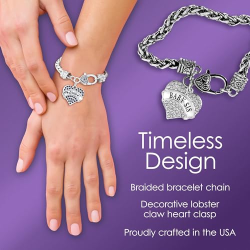 Inspired Silver - Silver Open Heart Charm Bracelet with Cubic Zirconia Jewelry4