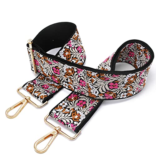 Bandouliere pour Sac a Main Sangle Sac Bandoulière Femmes Réglable Remplacement Bag Purse Straps F06 5cm Gold Cover