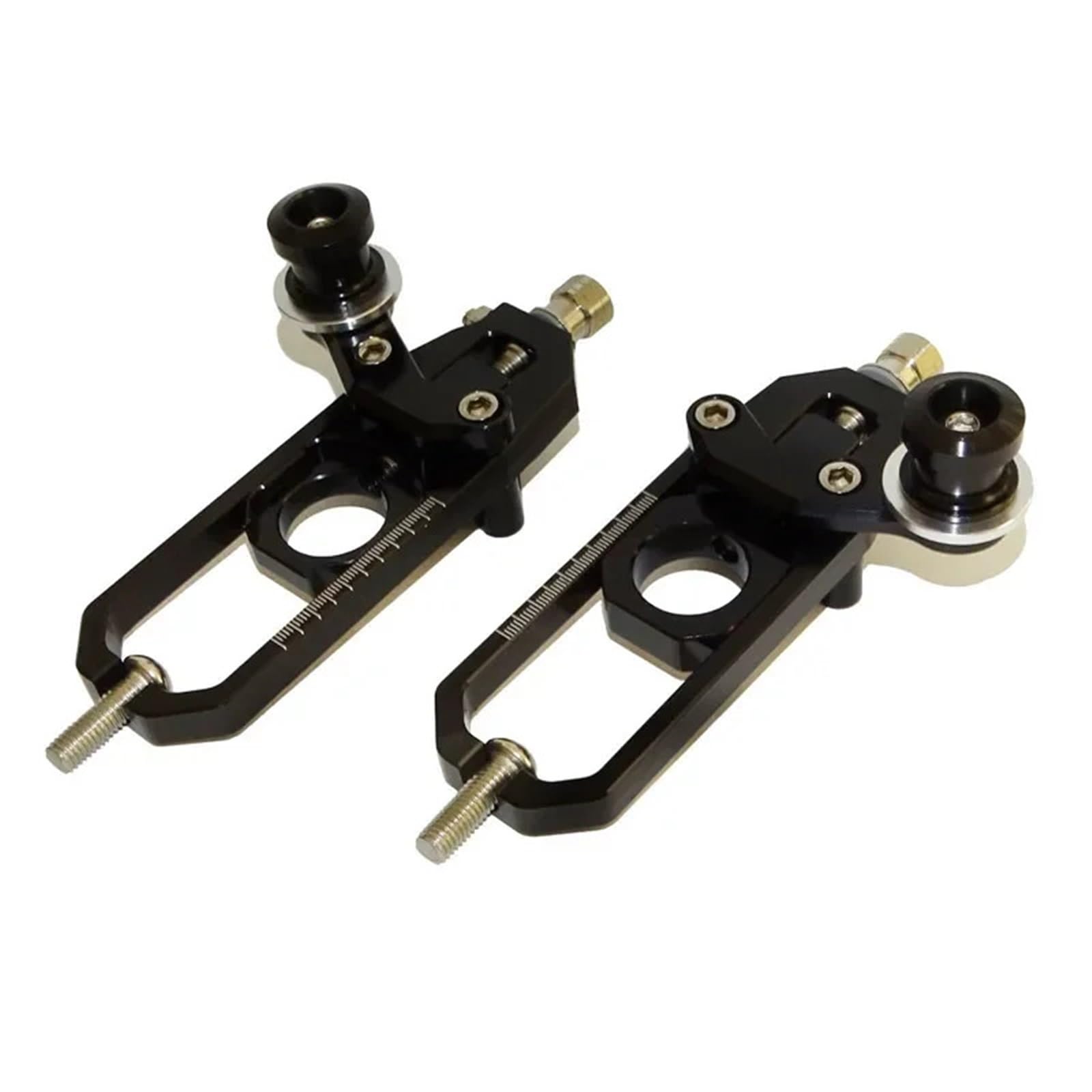 Regulator Napinacza łańcucha Pasuje do Kawasaki pasuje do Ninja ZX10R ZX-10R ZXT00 2011-2015 oś tylnego koła bloki regulatory łańcucha napinacze(Yellow)