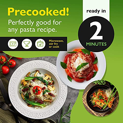 The Real Skinny Pasta - Healthy Konjac Shirataki Noodles - Variety, 6 Pack