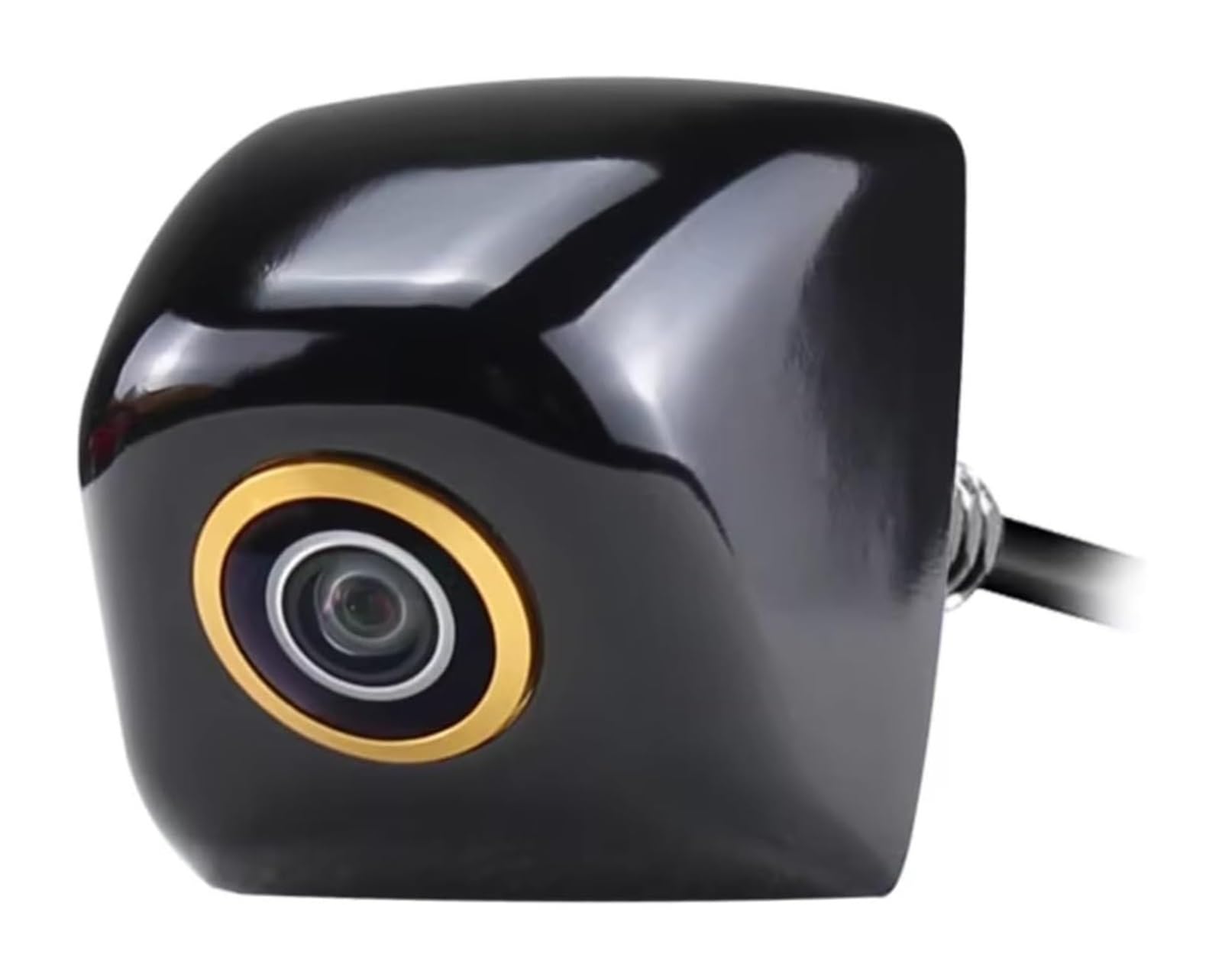 Caméra Recul AHD MCCD 170° avec Objectif Fisheye Doré HD 1920x1080p pour Installation sur Véhicule l'envers Caméra De Recul Étanche(Black 720P)