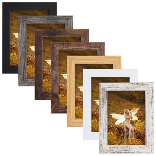 PETAFLOP Bilderrahmen 13x18 7er-Set, Mehrfarbige Fotorahmen 13x18,...